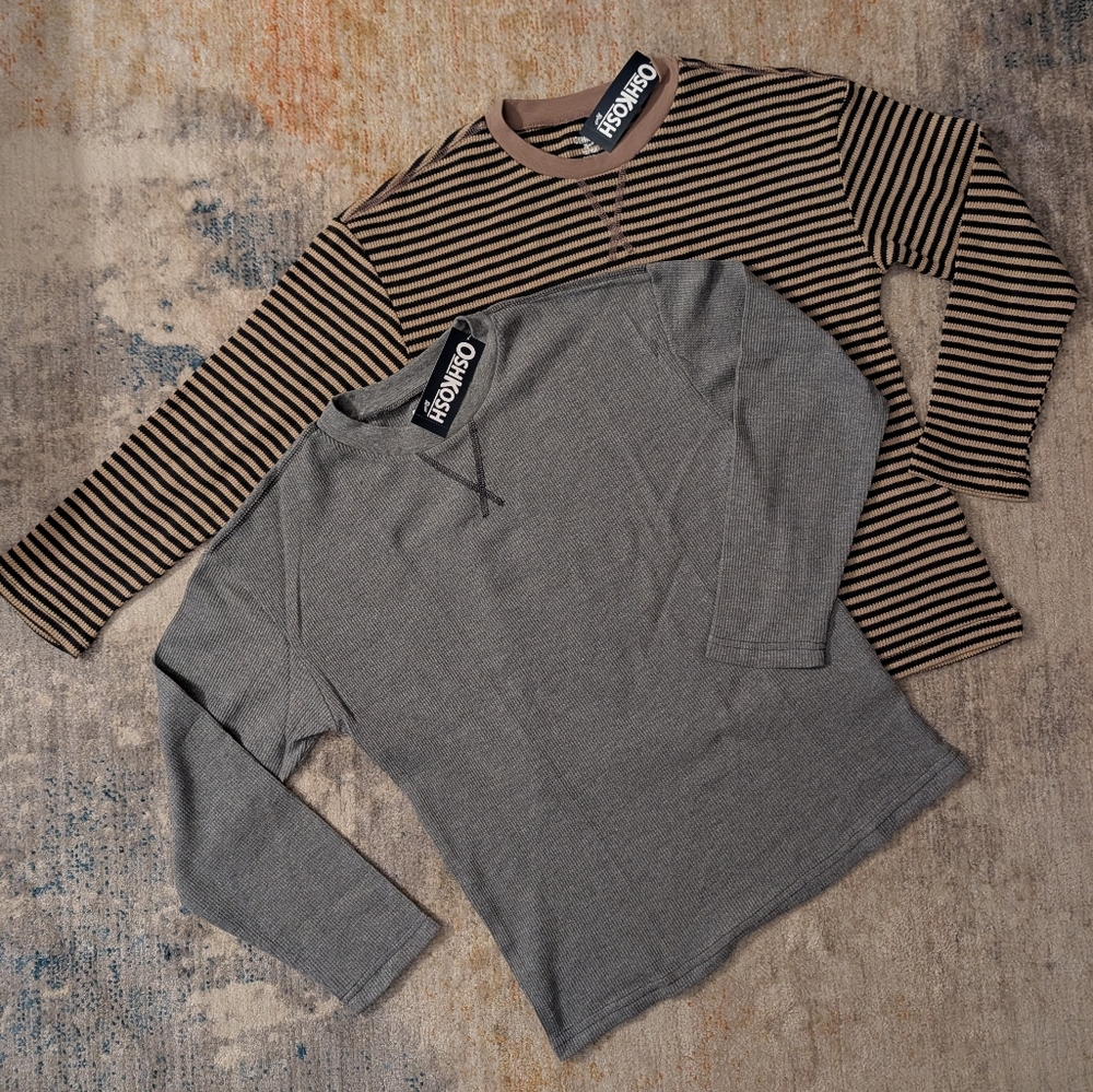 Osh Kosh Set of 2 Long Sleeve Thermal Tees - NWT
